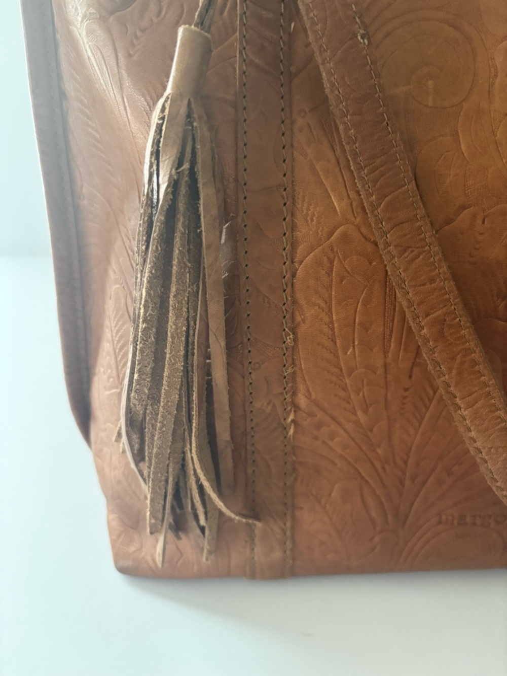 Margot New York Tooled Leather Shoulder Bag - Picture 6 of 6